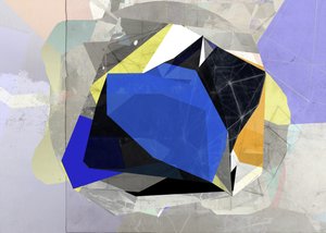 Abstrakte blaue Geometrie