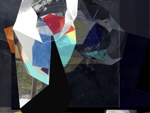 Bunte geometrische Schichten