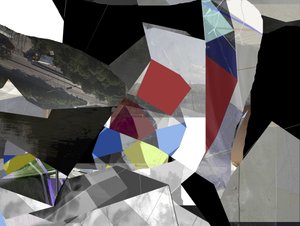 Moderne abstrakte Collage