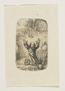 Mönch im Gebet von Stefan Juliusz Norblin de la Gourdaine