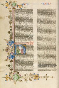 Initial H: Moses spricht zu den Israeliten