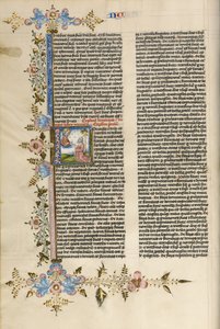 Initiale L: Gott spricht zu Moses von Stefan Lochner