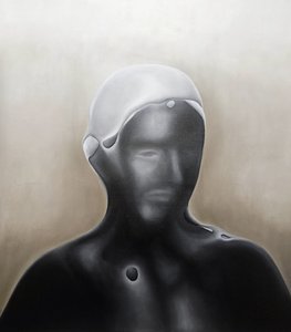 Abstrakte dunkle Figur
