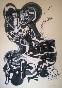 Dynamische abstrakte Figur von Stefano Mazzolini