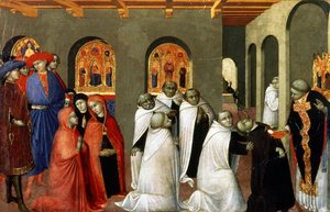 Das Wunder des Heiligen Sakraments, aus der Predella des Altars der Heiligen Eucharistie, 1423