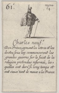Charles neuf.-e Bon Prince, aus dem Spiel der Könige von Frankreich, 1644