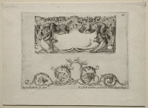 Sammlung verschiedener Capricen und neuer Entwürfe von Kartuschen und Ornamenten: Nr. 16 von Stefano della Bella