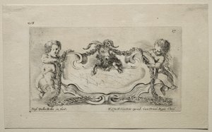 Sammlung verschiedener Kaprizen und neuer Entwürfe von Kartuschen und Ornamenten: Nr. 17 von Stefano della Bella