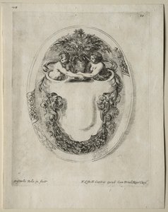 Sammlung verschiedener Kaprizen und neuer Entwürfe von Kartuschen und Ornamenten: Nr. 10 von Stefano della Bella