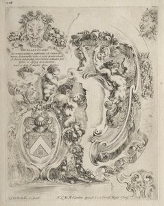 Sammlung verschiedener Capricen und neuer Entwürfe von Kartuschen und Ornamenten: Nr. 2, Widmungsseite