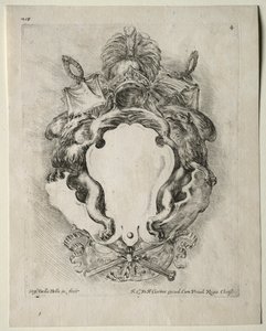 Sammlung verschiedener Capriccios und neuer Entwürfe von Kartuschen und Ornamenten: Nr. 4 von Stefano della Bella