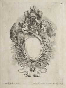 Sammlung verschiedener Kaprizen und neuer Entwürfe von Kartuschen und Ornamenten: Nr. 5 von Stefano della Bella