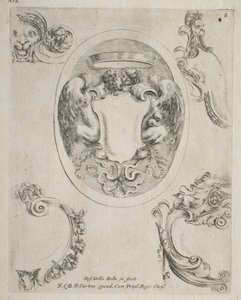 Sammlung verschiedener Capricen und neuer Entwürfe von Kartuschen und Ornamenten: Nr. 8 von Stefano della Bella