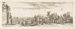 Einzug der polnischen Gesandtschaft in Rom, 1633 von Stefano della Bella