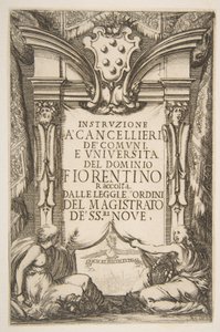 Frontispiz für die Instruzione a Cancellieri, 1635
