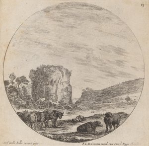 Landschaft mit antiken Ruinen, 1646