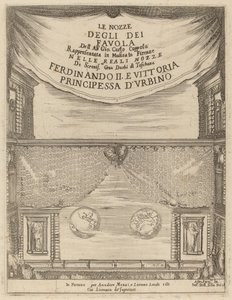Le Nozze degli Dei: Frontispiz von Stefano della Bella