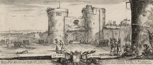 Der Eingang einer Festung von Stefano della Bella