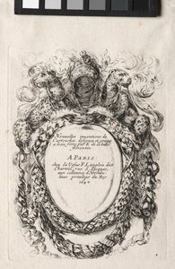 Neues Modell für eine Kartusche, 1647 von Stefano della Bella