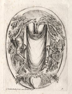 Neues Modell für eine Kartusche, 1647 von Stefano della Bella