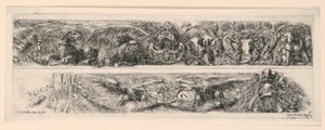 Ornamente von Friesen und Laubwerk von Stefano della Bella