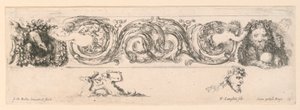 Ornamente von Friesen und Laubwerk von Stefano della Bella