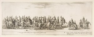 Teil des Eingangs der polnischen Gesandtschaft I und K von Stefano della Bella