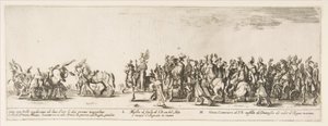 Teil des Eingangs der polnischen Gesandtschaft L und M von Stefano della Bella