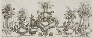 Teller Vier aus der Sammlung verschiedener Vasen von Stefano della Bella