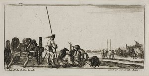 Tafel Neun aus Zeichnungen von mehreren Bewegungen von Soldaten