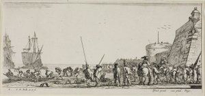Tafel Zwei aus Verschiedene Einschiffungen von Stefano della Bella