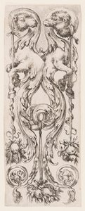 Teller, aus Ornamenti o Grottesche (Ornamente oder Grotesken) von Stefano della Bella