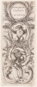 Teller, aus der Serie Ornamenti o grottesche von Stefano della Bella