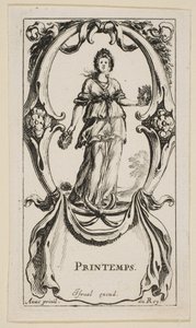 Frühling Printemps, aus Die vier Jahreszeiten von Stefano della Bella