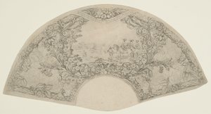 Hirschjagd in Fächerform von Stefano della Bella