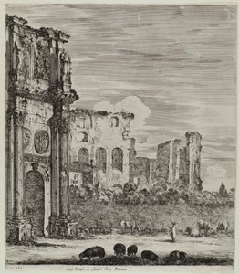 Der Konstantinsbogen von Stefano della Bella