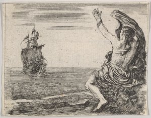 Theseus und Ariadne, aus Spiel der Mythologie, 1644