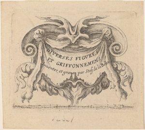 Titelseite für "Diverses figures et griffonnements"