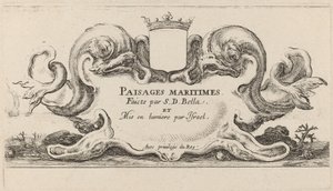 Titelblatt für Paysages maritimes, 1644