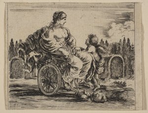 Venus, aus Spiel der Mythologie Jeu de la Mythologie, 1644 von Stefano della Bella