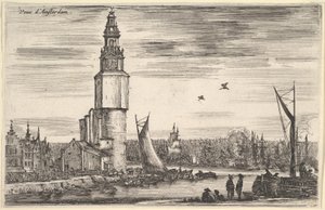 Ansicht von Amsterdam, aus „Ansichten von Seehäfen“ von Stefano della Bella