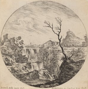 Wasserfall mit drei Stufen, 1646 von Stefano della Bella