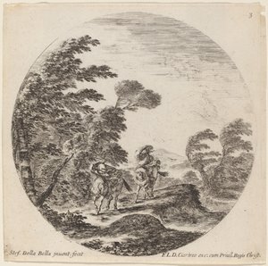 Windgepeitschte Reiter von Stefano della Bella