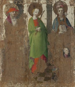 Drei Heilige, um 1450 von Stephan Lochner