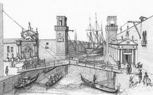 Der Eingang zum Arsenale, Venedig