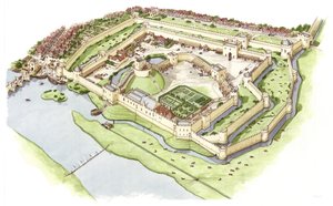 Wallingford Castle, Oxfordshire, ca. 1300-1399 von Stephen Conlin