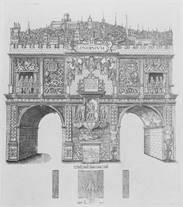 Ein Triumphbogen, graviert von William Kip, 1604 von Stephen Harrison
