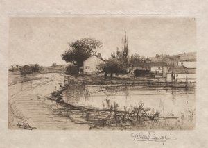 Skizze in der Nähe von Pittsfield, Mass., 1887-1888 von Stephen Parrish
