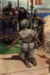 Montezuma II. wurde 1519 von Hernan Cortes gefangen genommen