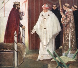 Stephen Langtons Gespräch mit König John von Stephen Reid